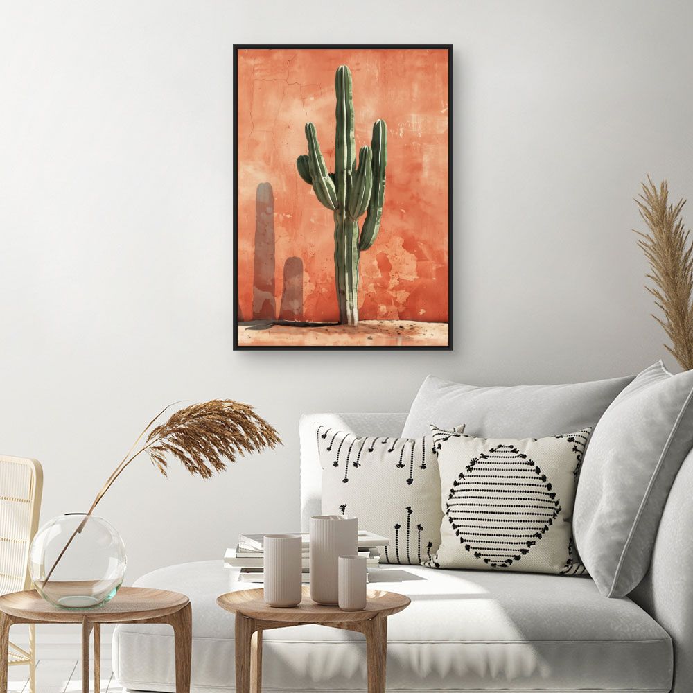 Toile "Cactus désertique chic"