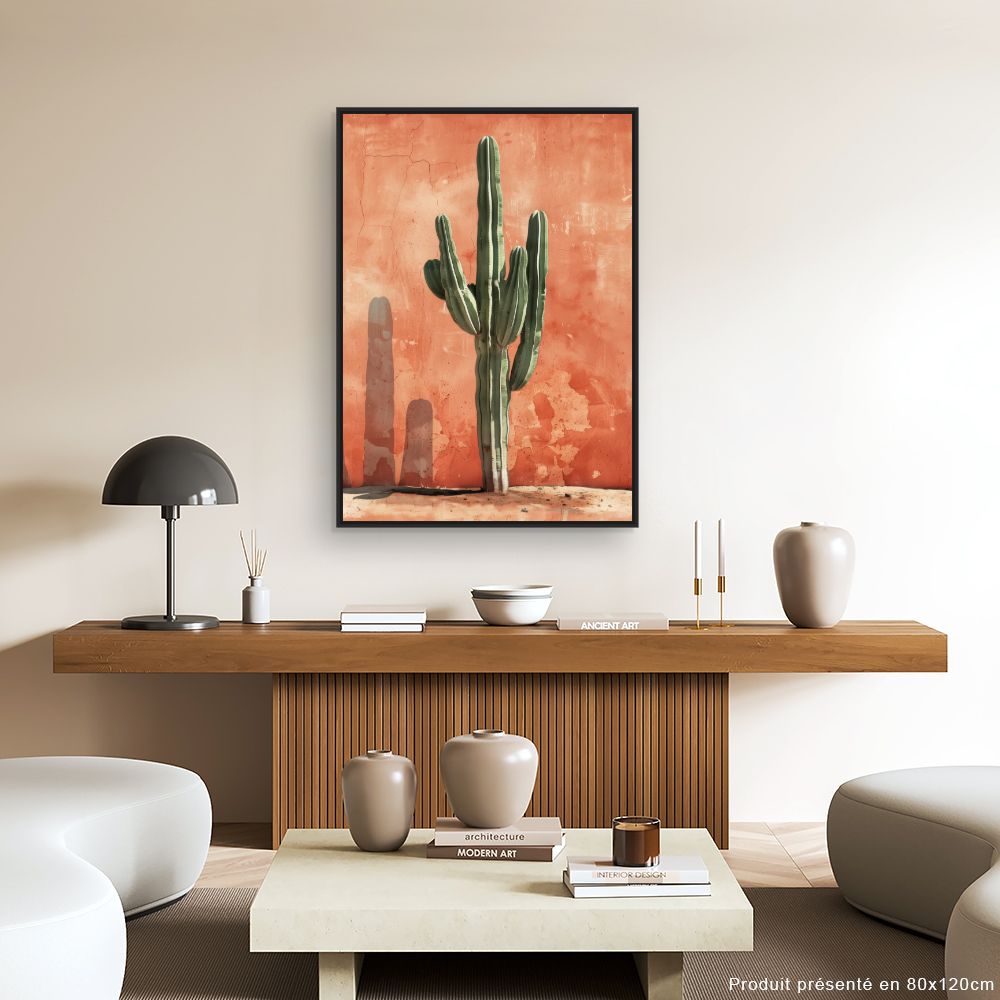 Toile "Cactus désertique chic"