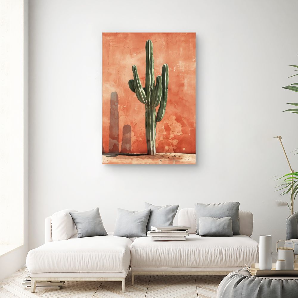 Toile "Cactus désertique chic"