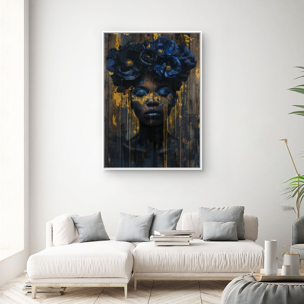 Schilderij "Mystieke bloemenpracht"
