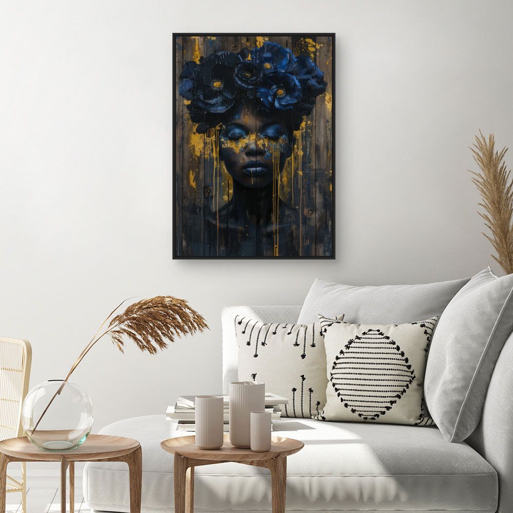 Schilderij "Mystieke bloemenpracht"