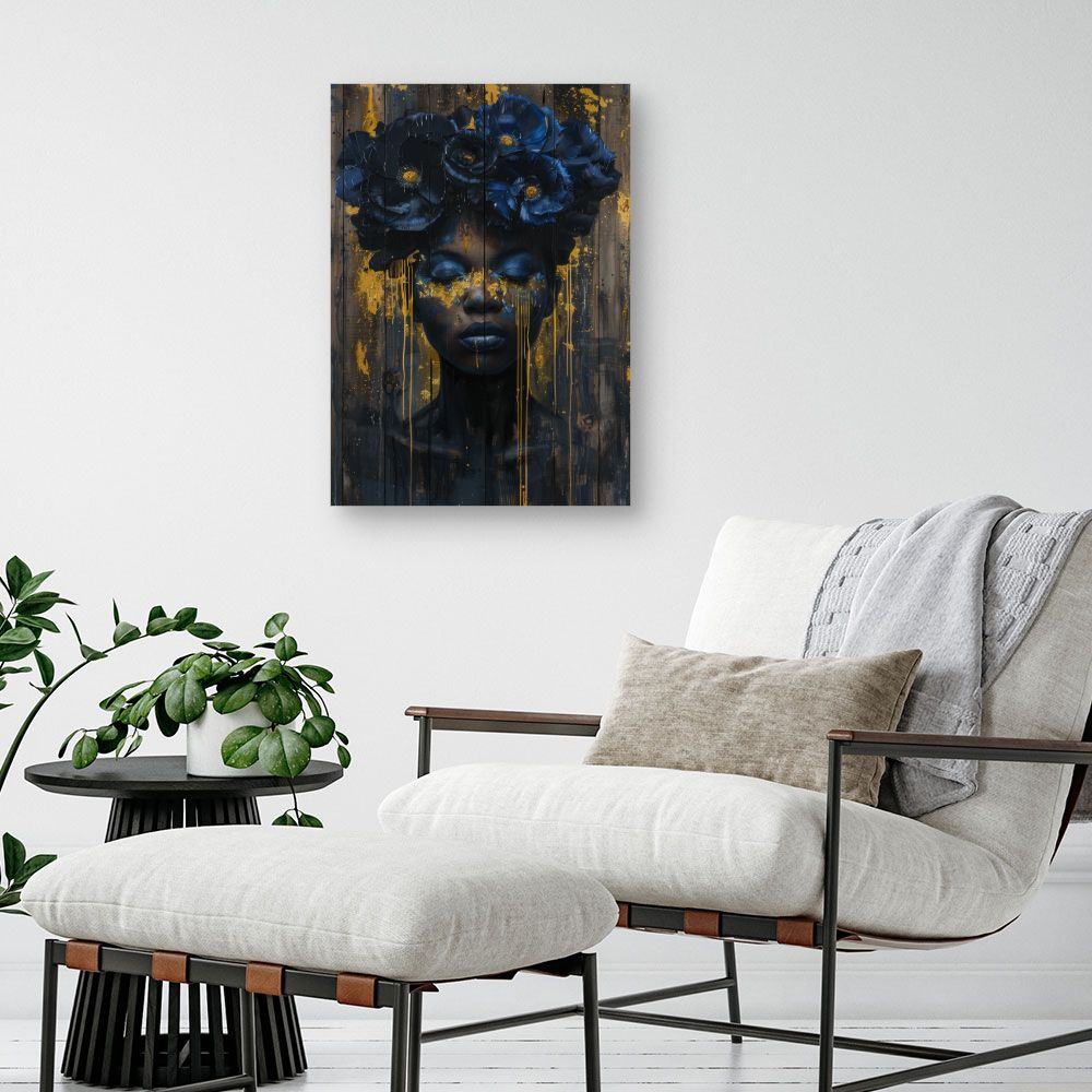 Schilderij "Mystieke bloemenpracht"