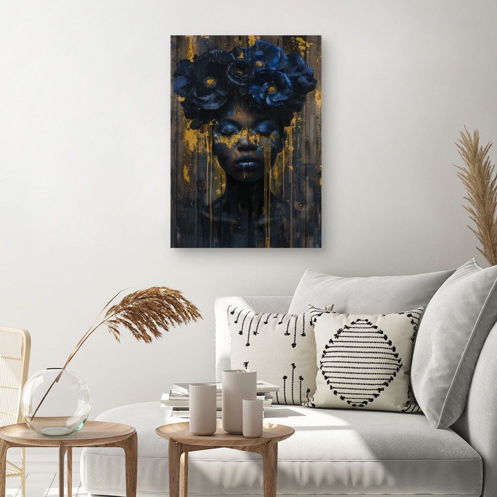Schilderij "Mystieke bloemenpracht"