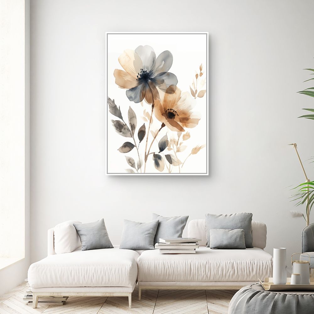 Toile "Fleurs élégantes"