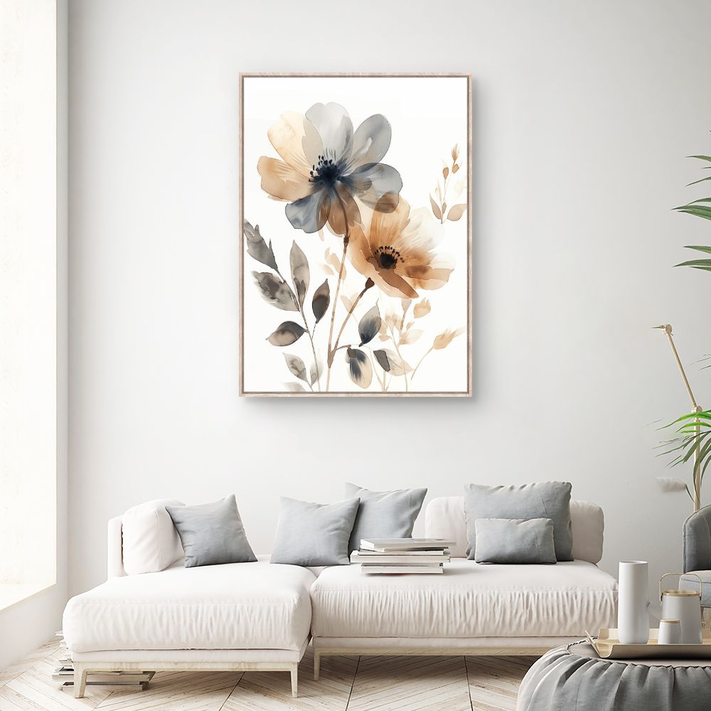 Toile "Fleurs élégantes"