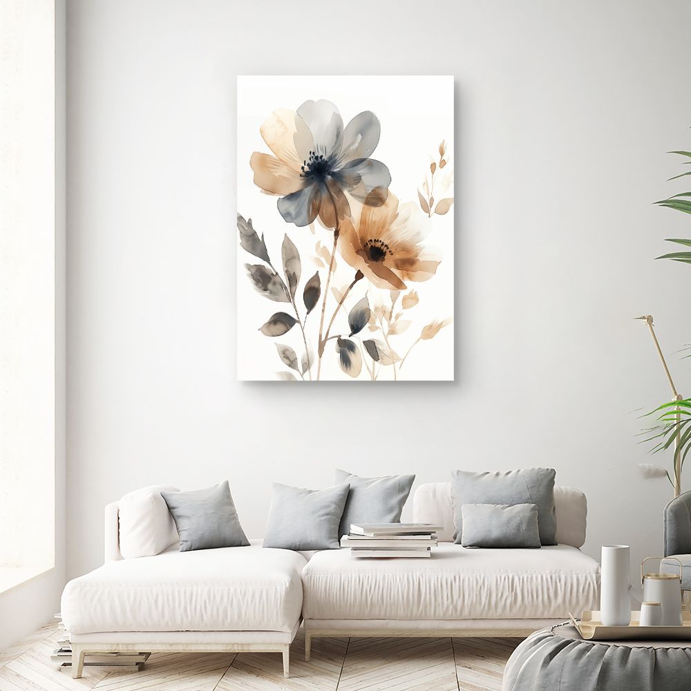 Toile "Fleurs élégantes"