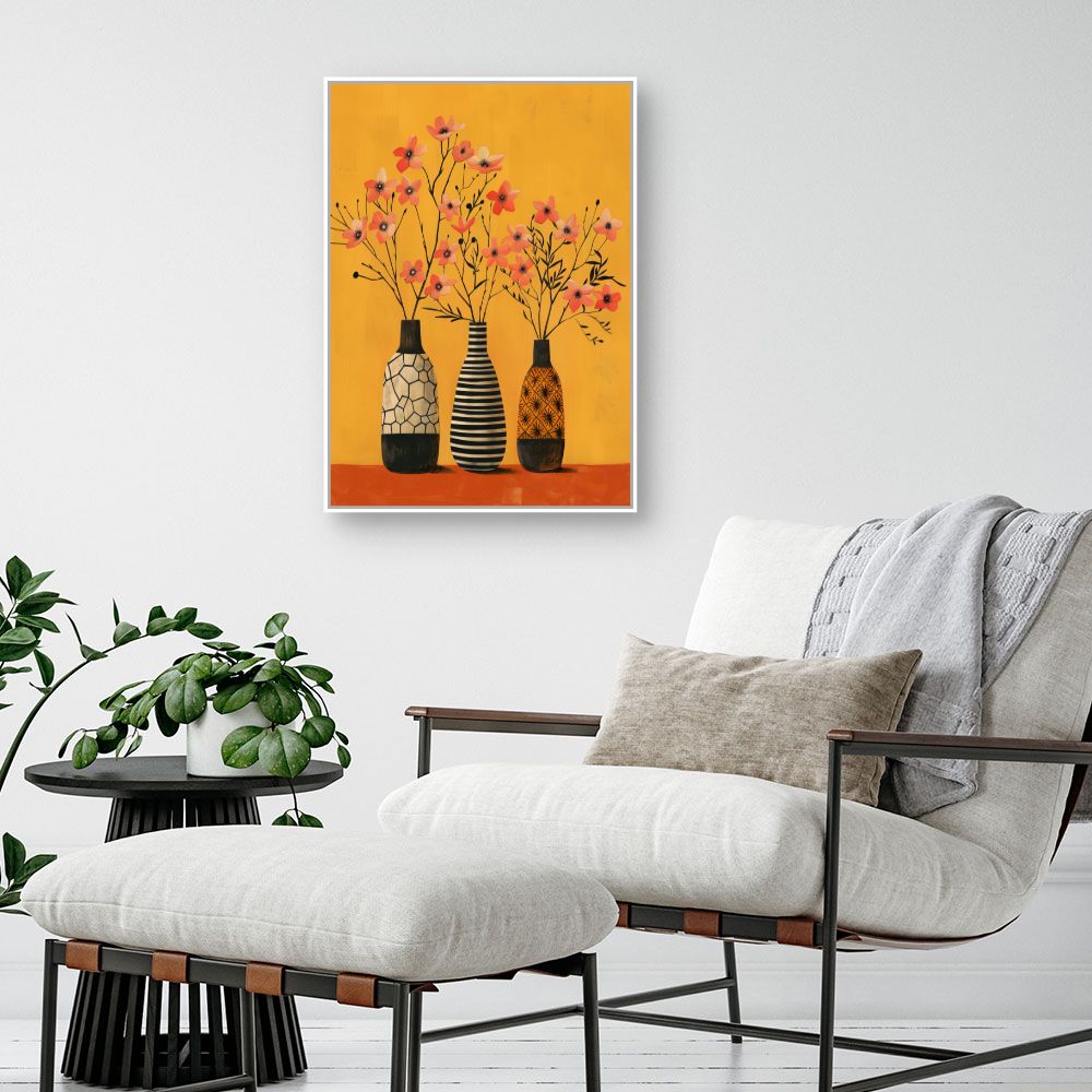 Schilderij "Bloemen in vaas"