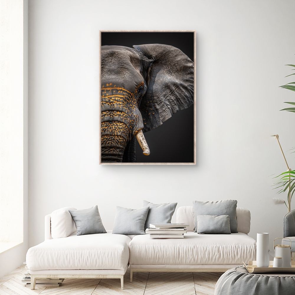 Toile "Éléphant majestueux"