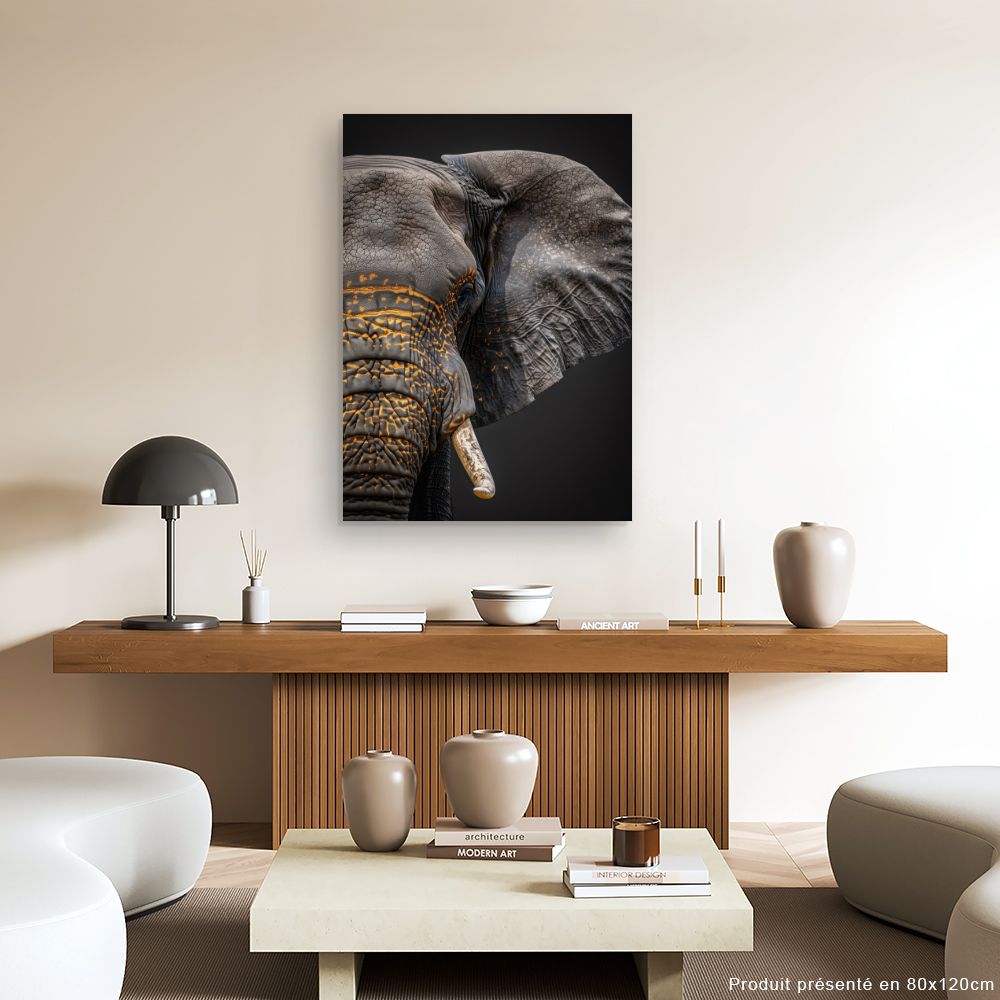 Toile "Éléphant majestueux"