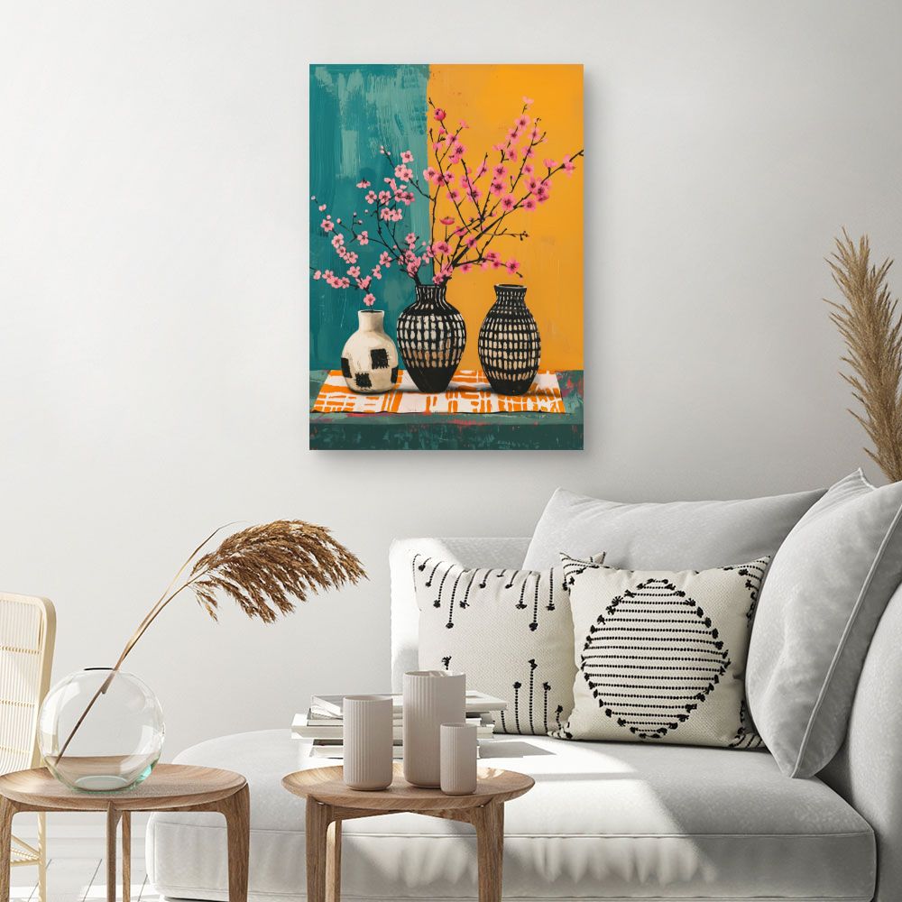 Schilderij "Elegante bloemen"