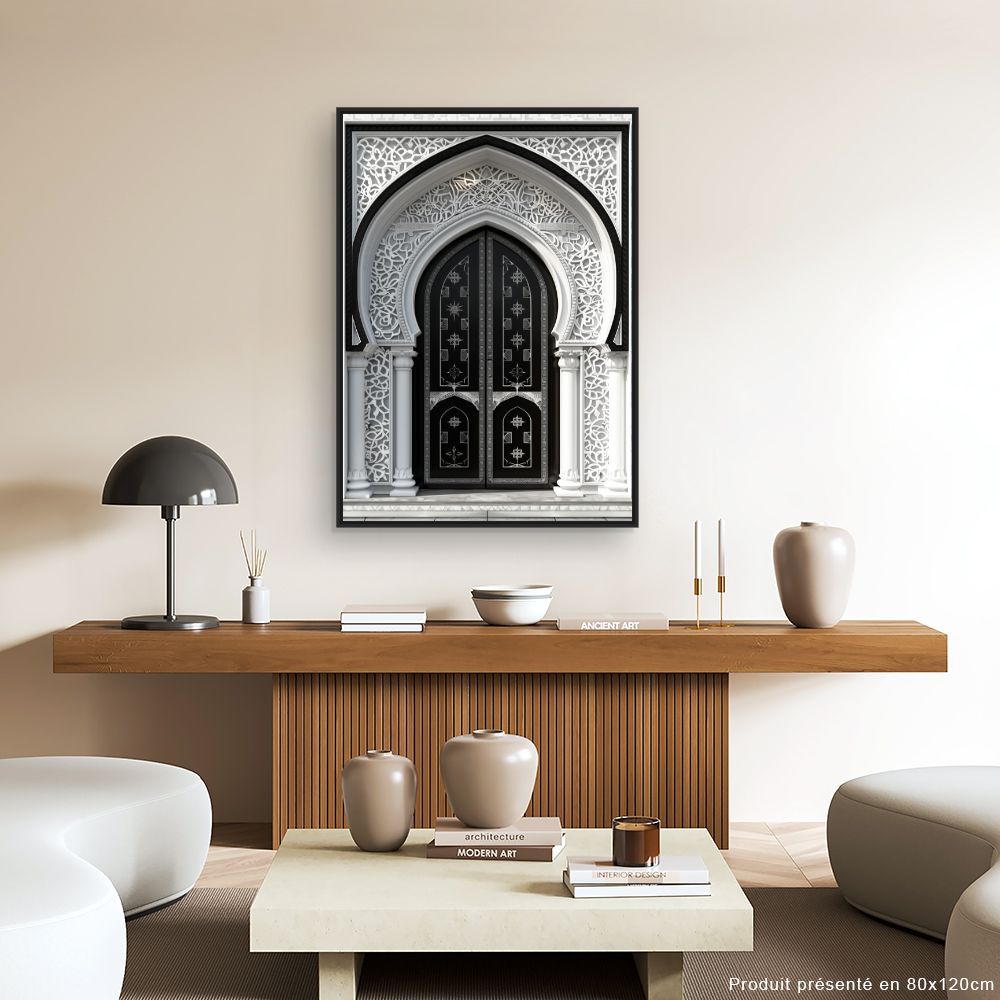 Canvas "Elegante versierde deur"