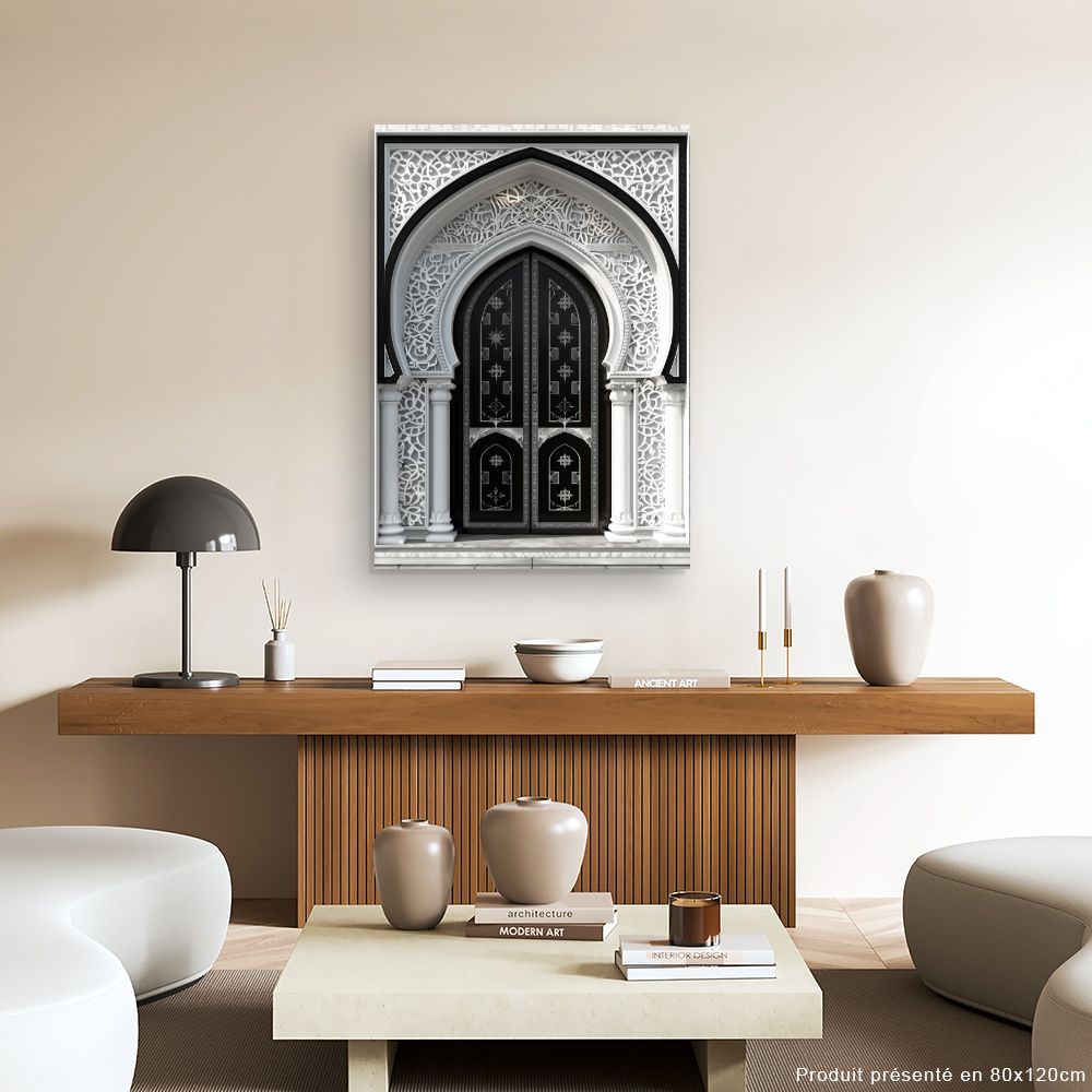 Canvas "Elegante versierde deur"