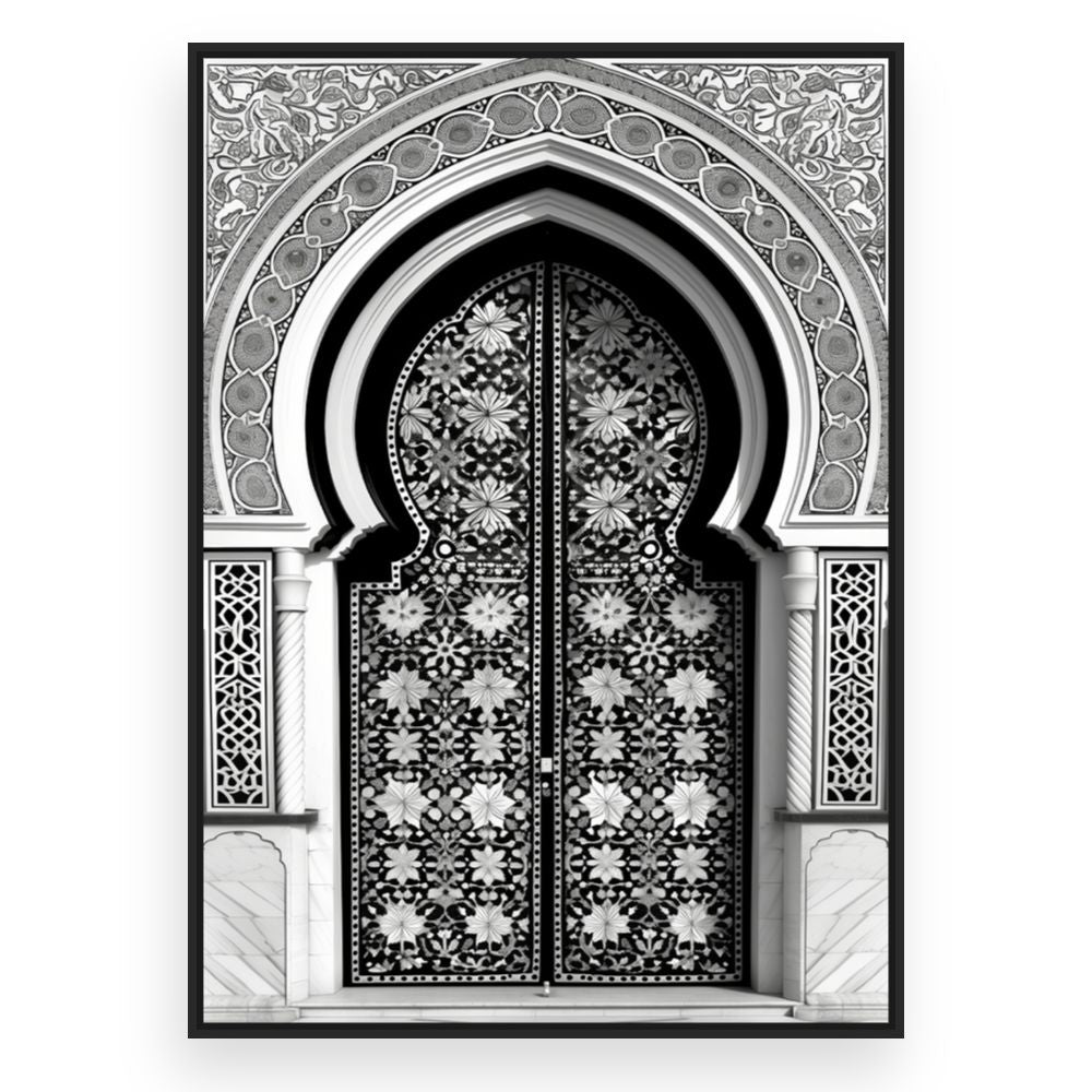 Toile Portail orné – toile cadre noir (slide 3)