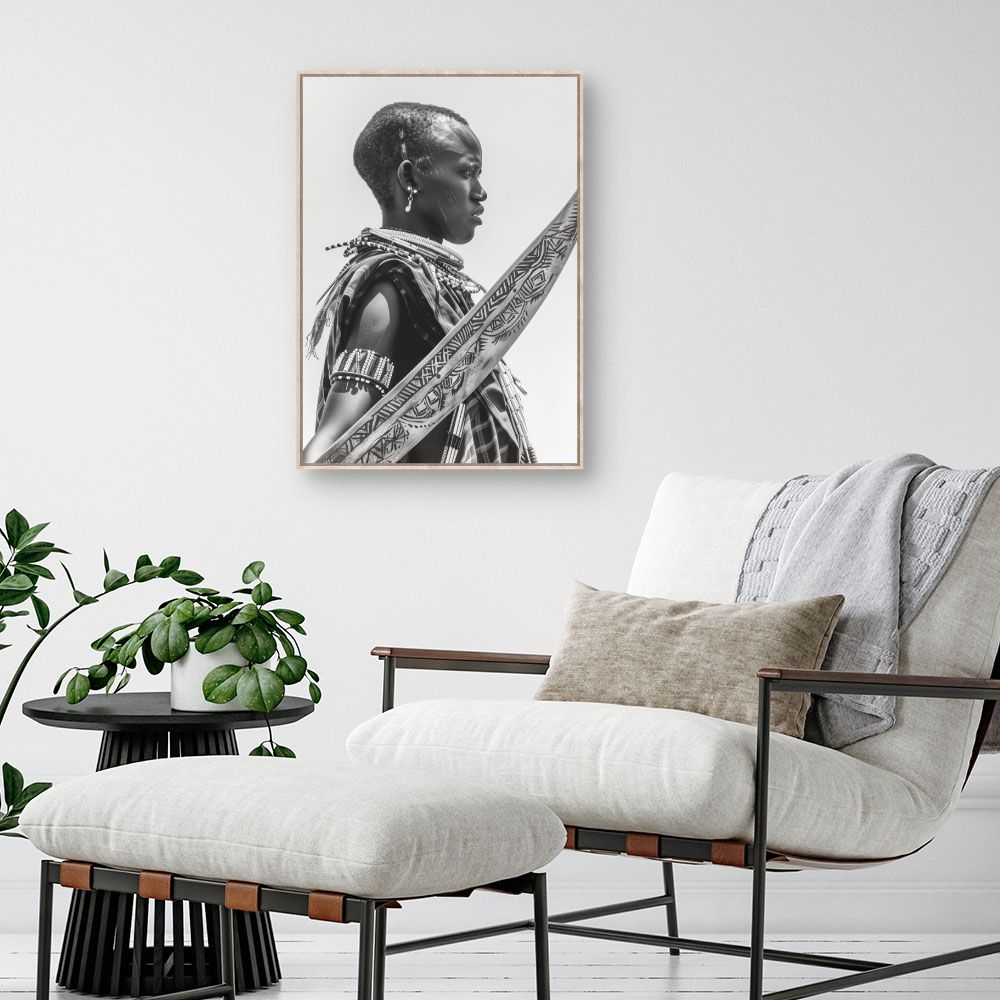 Toile "Élégance tribale saisissante"