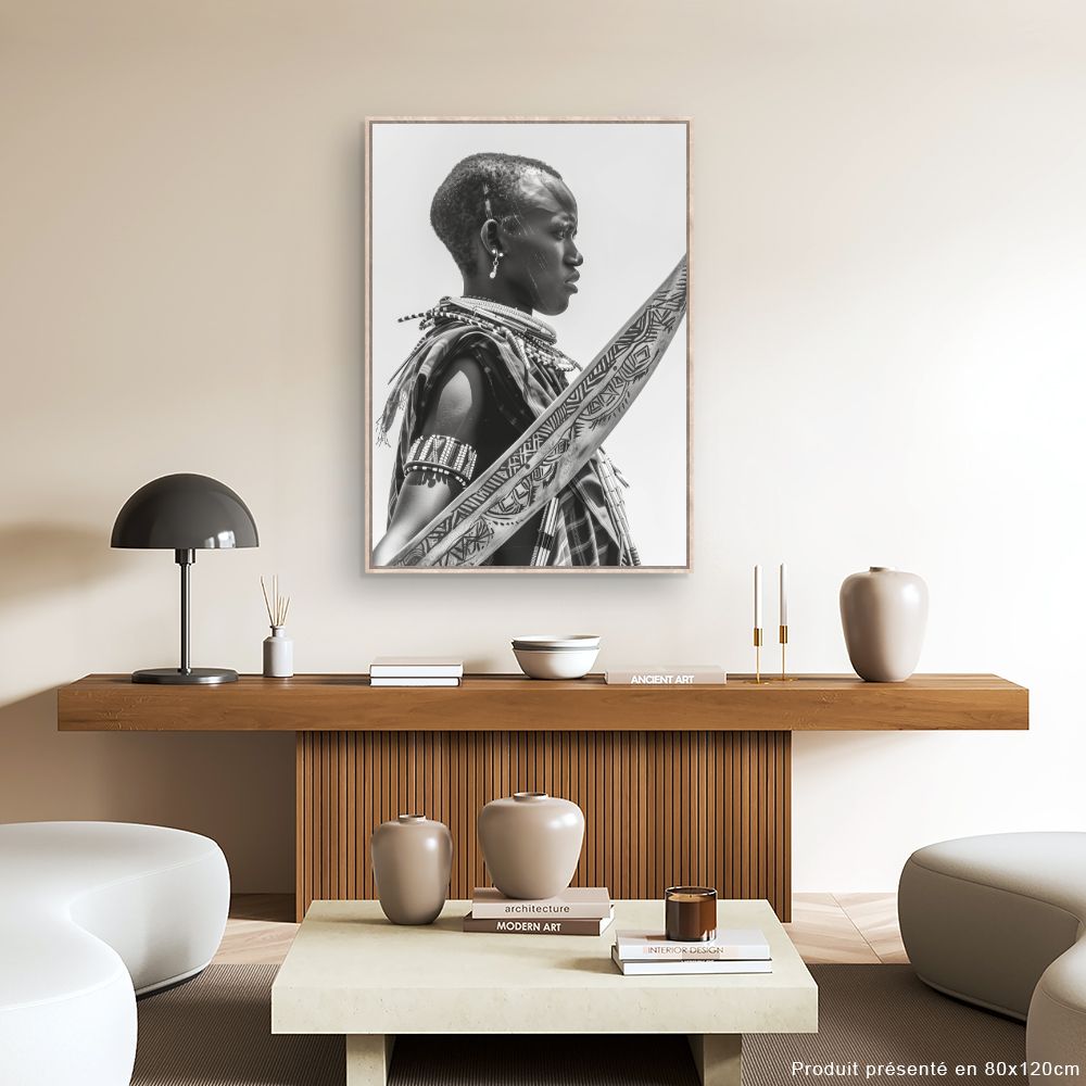 Toile "Élégance tribale saisissante"