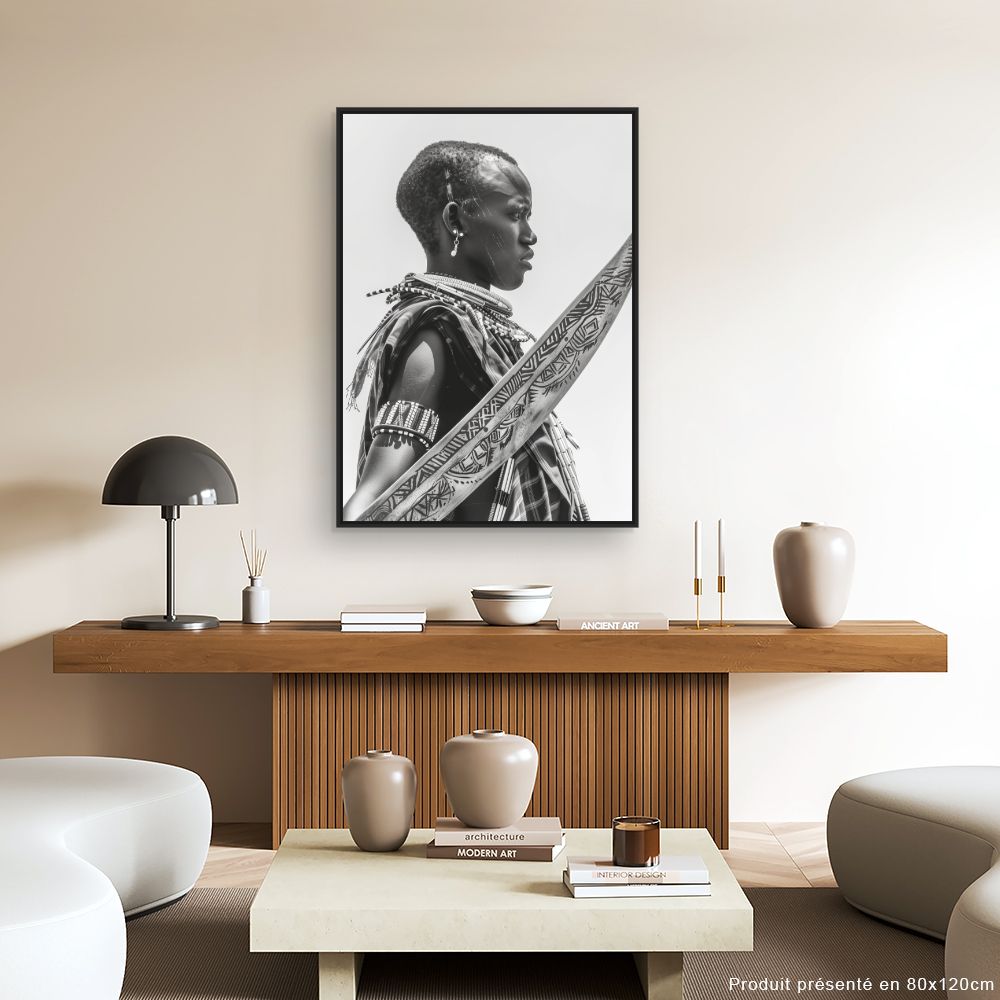 Toile "Élégance tribale saisissante"