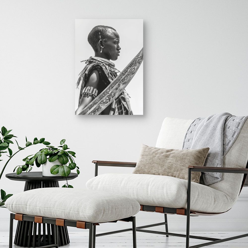 Toile "Élégance tribale saisissante"