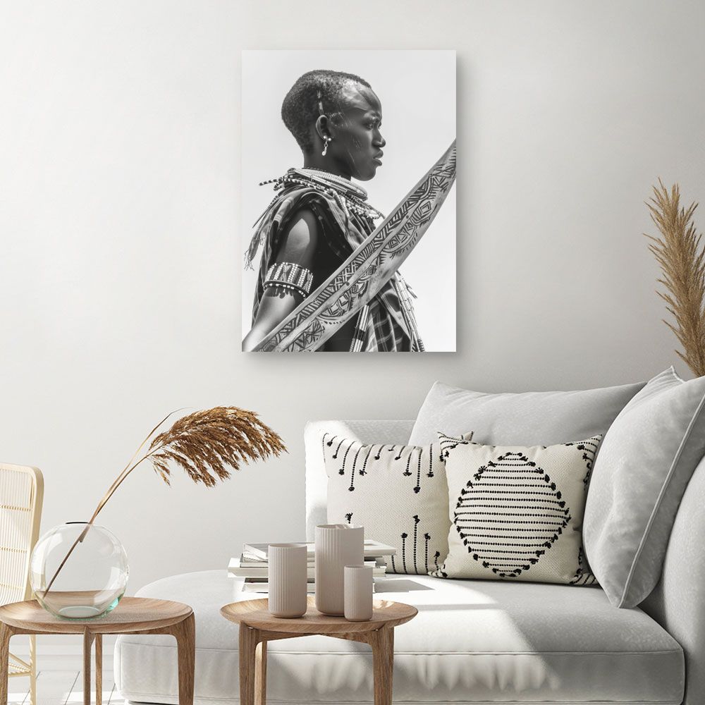 Toile "Élégance tribale saisissante"