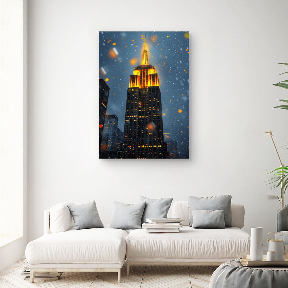 Schilderij "Nachtelijke stadspracht"