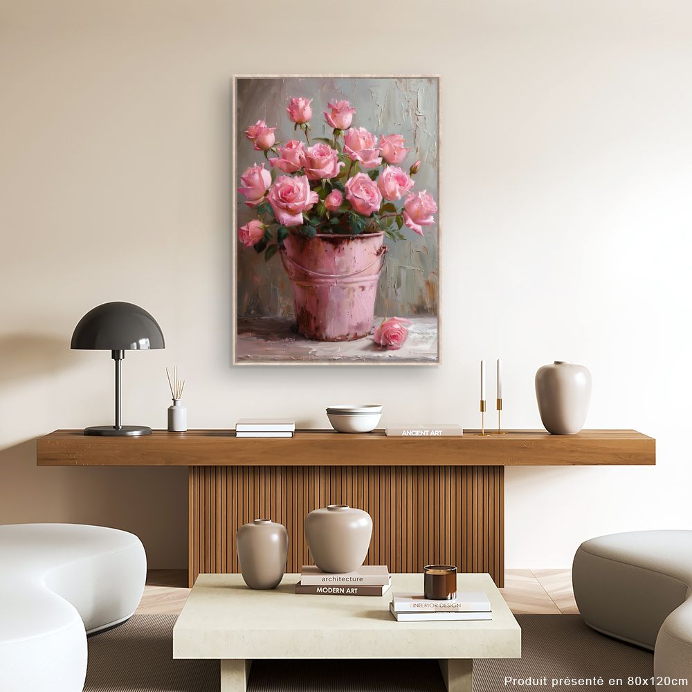 Schilderij "Delicate bloemenpracht"