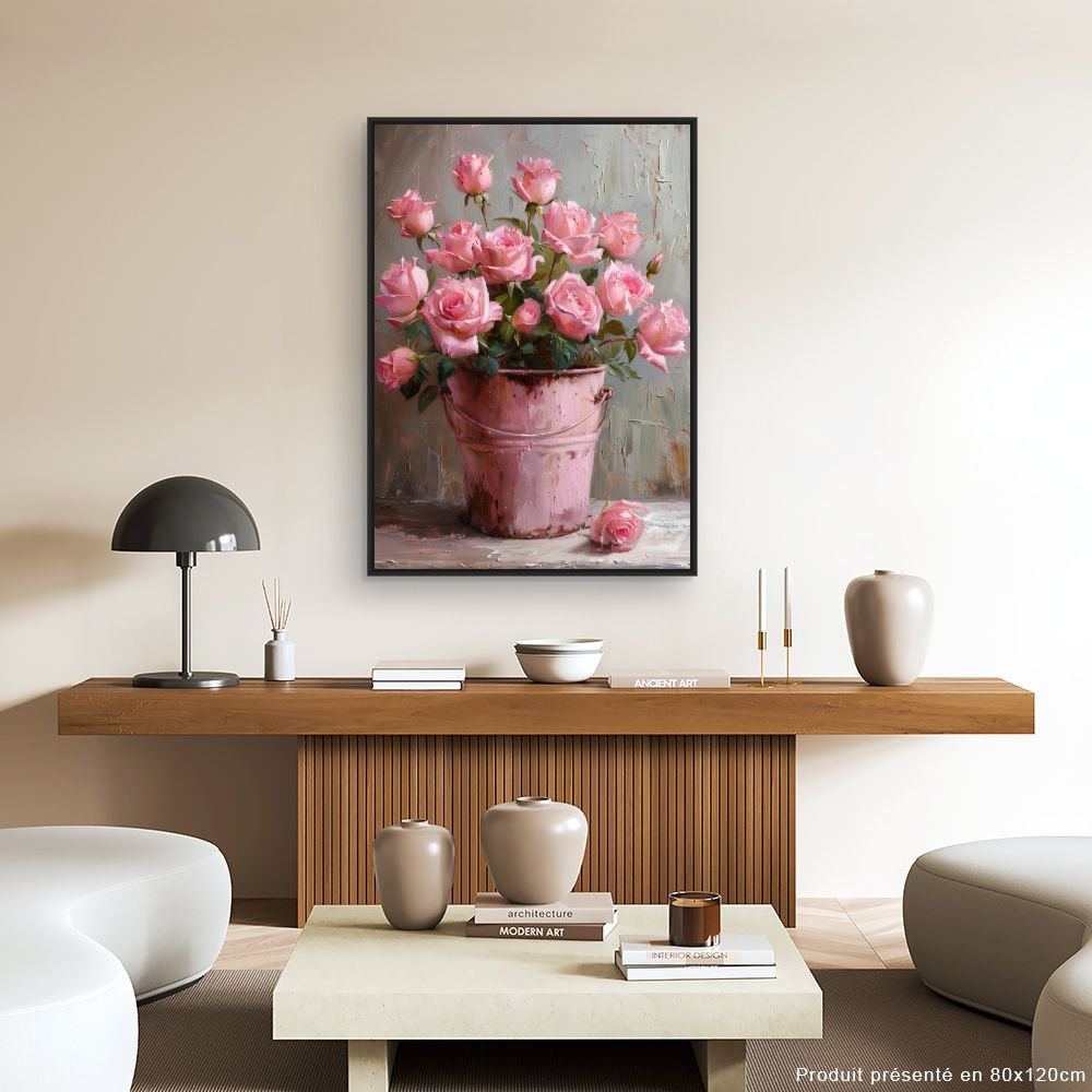 Schilderij "Delicate bloemenpracht"