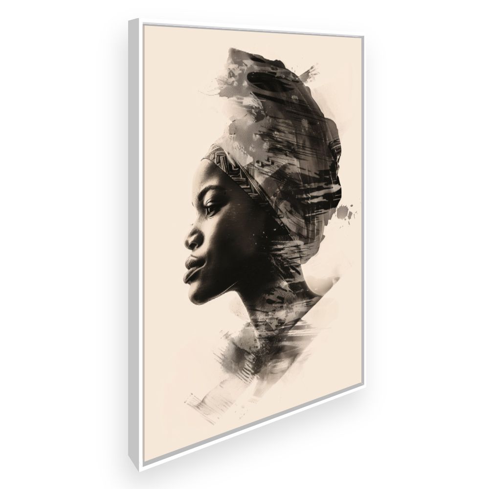 Toile Portrait artistique – toile cadre blanc (slide 2)