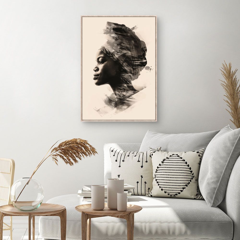 Toile Portrait artistique – toile cadre naturel (slide 1, 60×90)