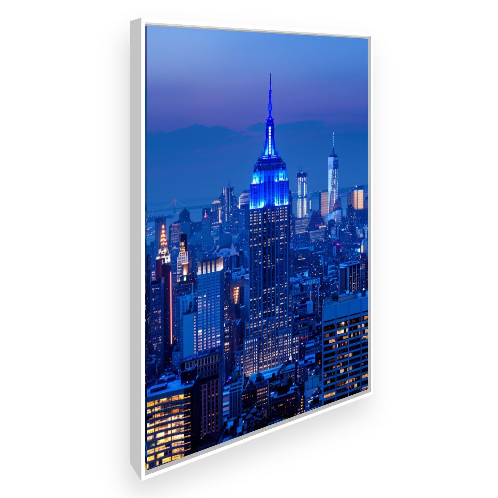 Toile Horizons urbains lumineux – toile cadre blanc (slide 2)