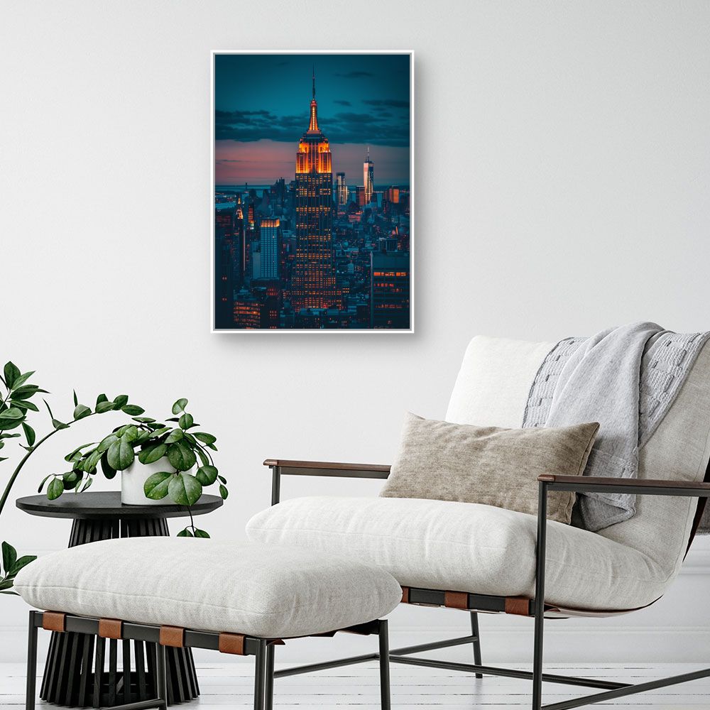 Toile "Skyline lumineuse"
