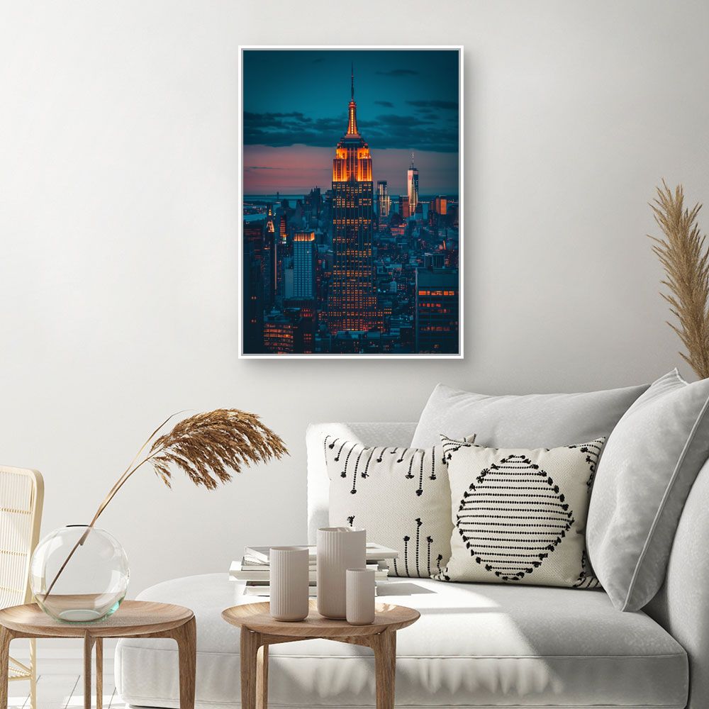 Toile "Skyline lumineuse"