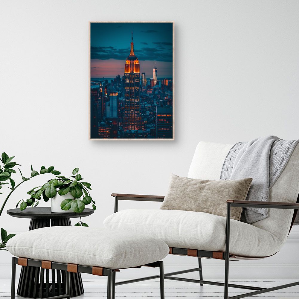 Toile "Skyline lumineuse"