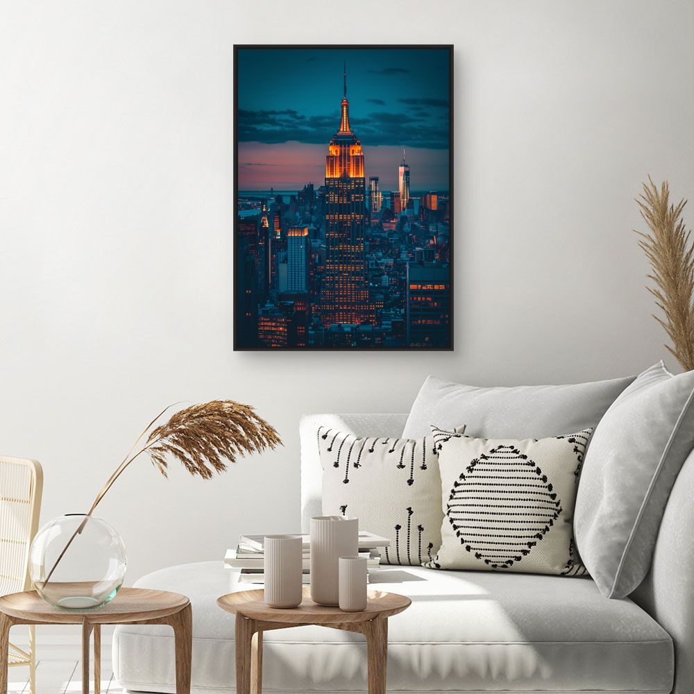 Toile "Skyline lumineuse"
