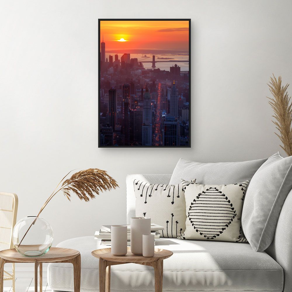 Toile "Crépuscule urbain"