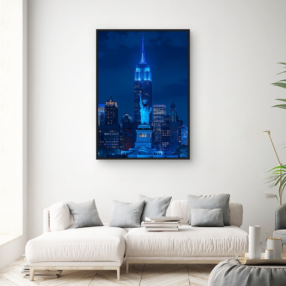 Schilderij "Nachtelijke stadspracht"