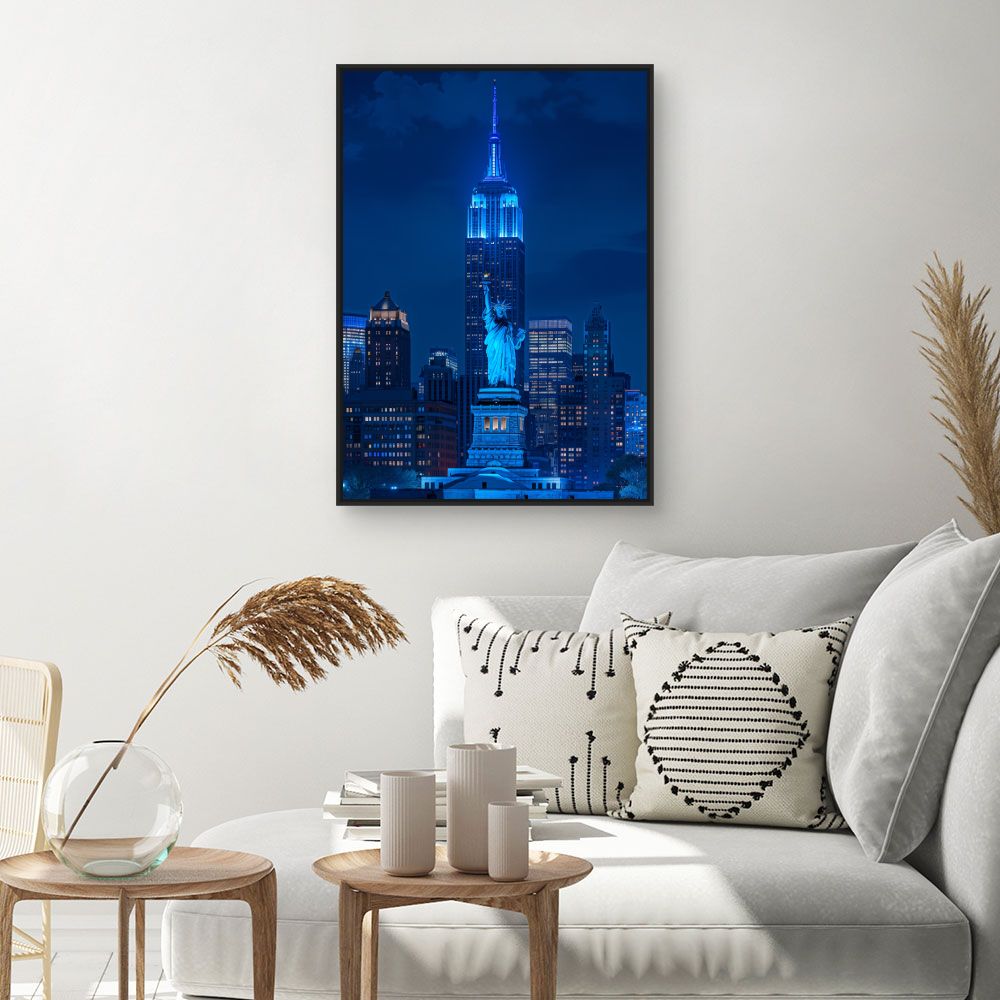 Schilderij "Nachtelijke stadspracht"