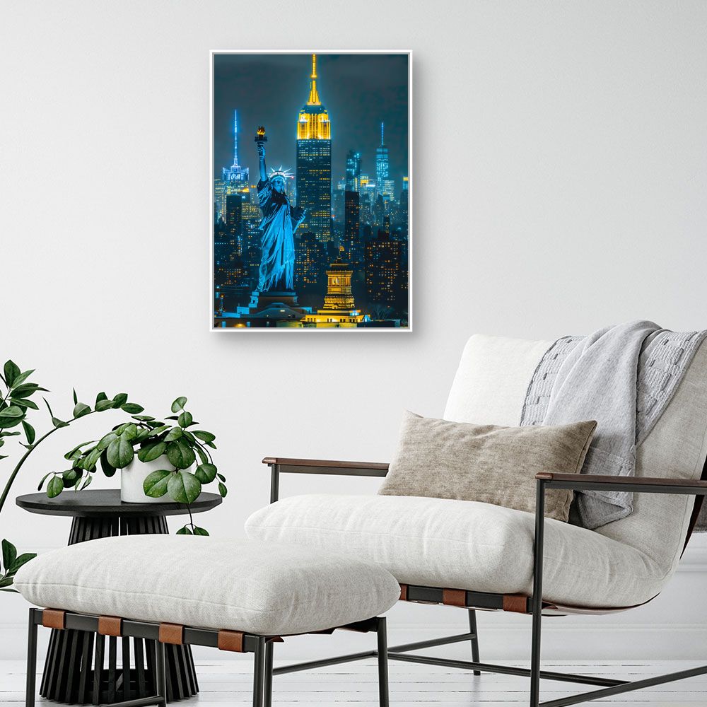 Schilderij "New York by night"