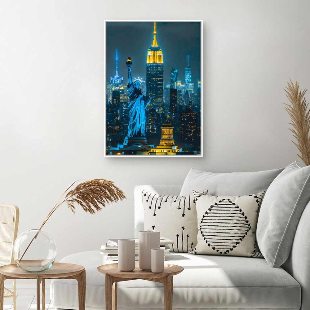 Schilderij "New York by night"