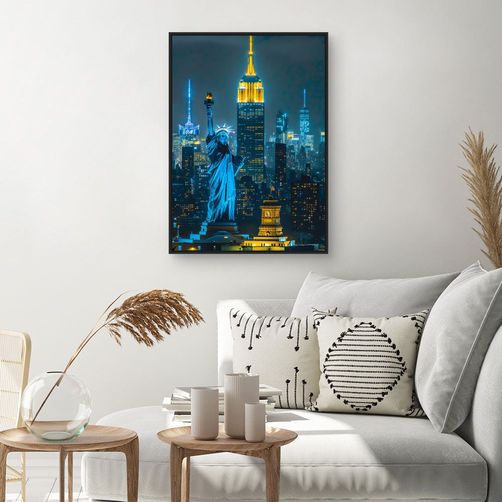 Schilderij "New York by night"