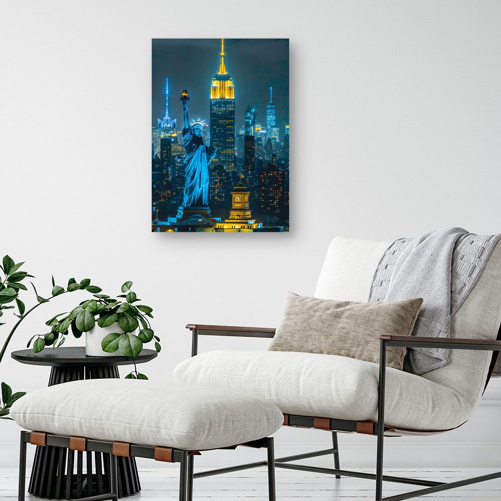 Schilderij "New York by night"