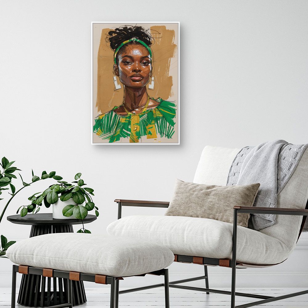 Toile "Portrait élégant"