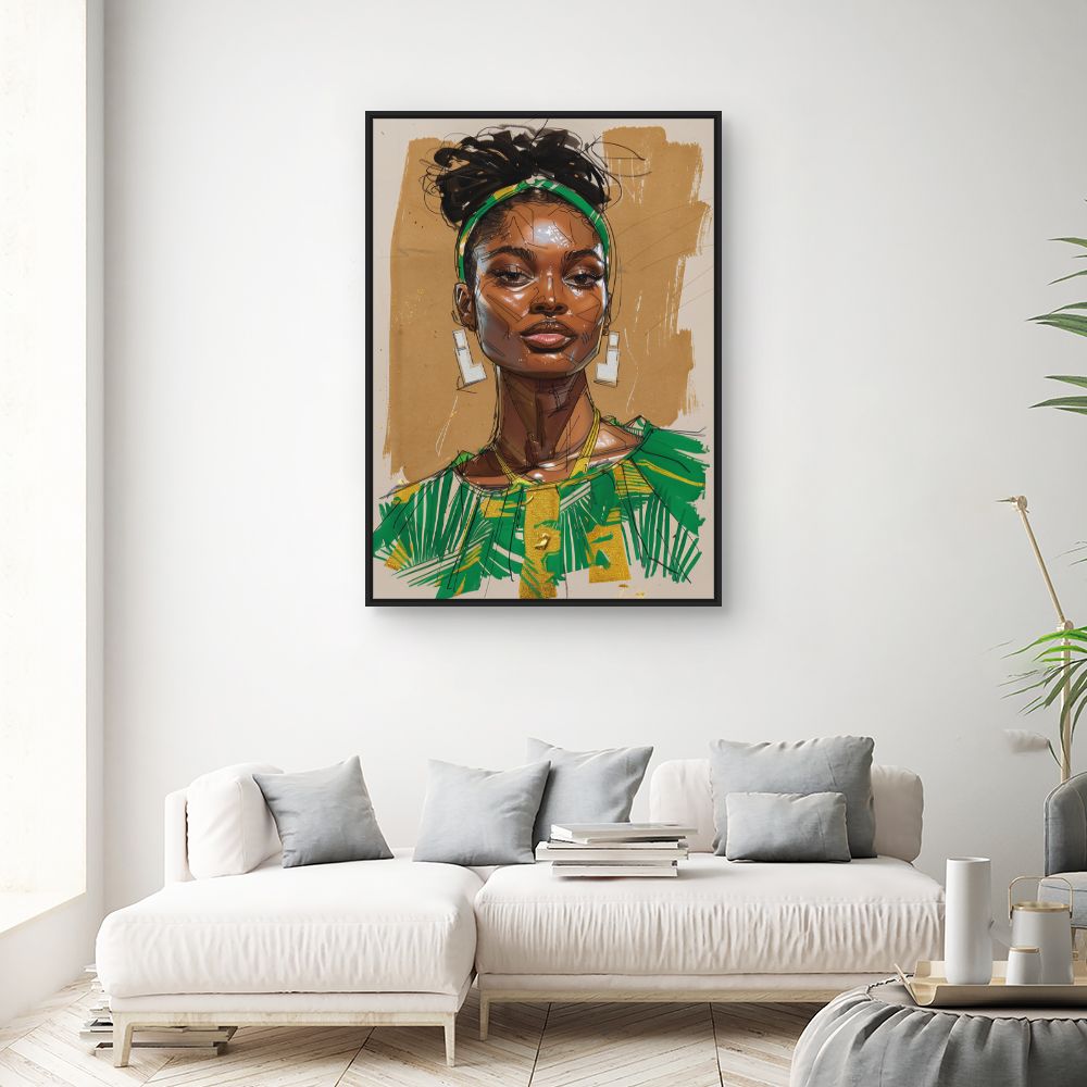 Toile "Portrait élégant"
