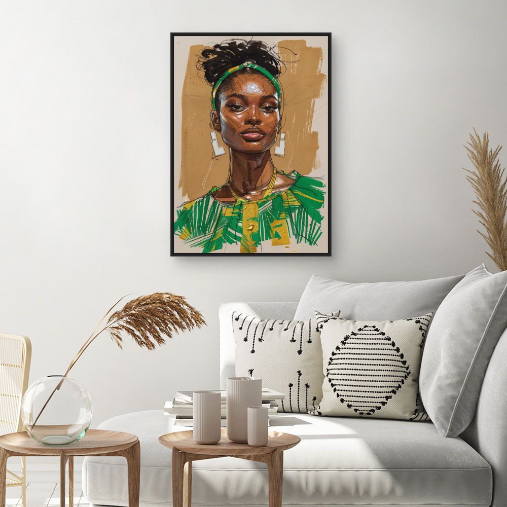 Toile "Portrait élégant"