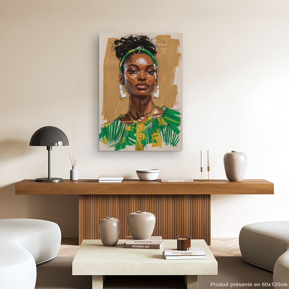 Toile "Portrait élégant"
