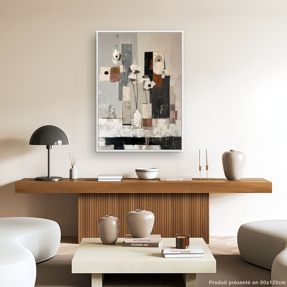 Toile "Fleurs modernes"