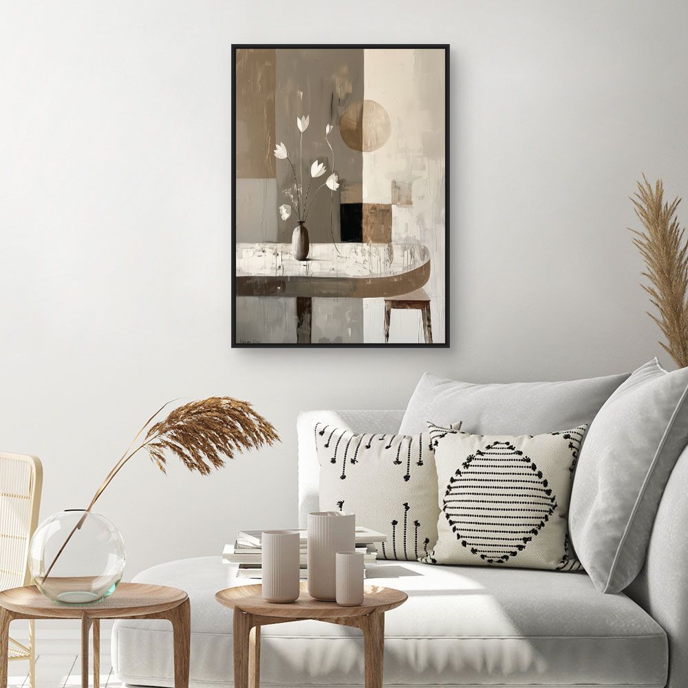 Toile "Fleurs minimalistes"