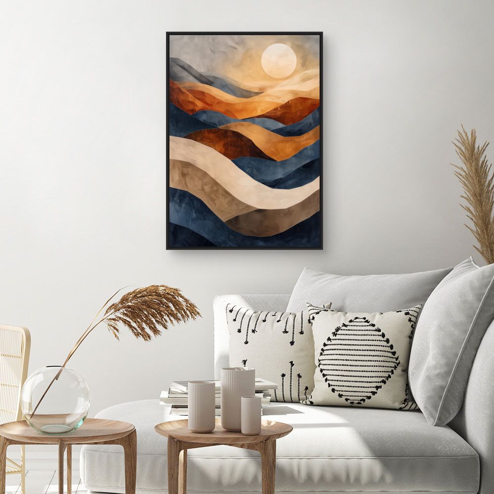 Toile "Paysage abstrait serein"