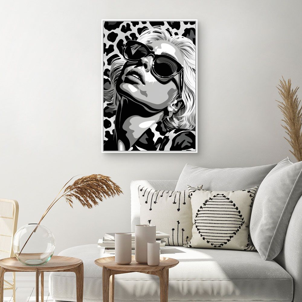 Schilderij "Monochroom Elegance"