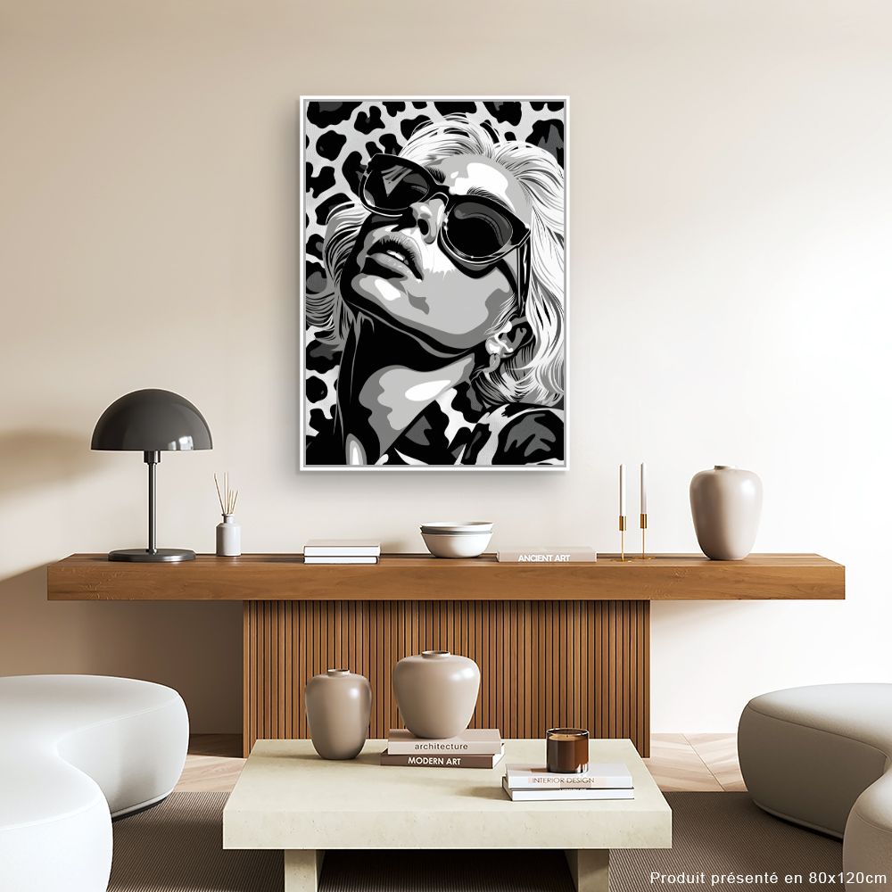 Schilderij "Monochroom Elegance"