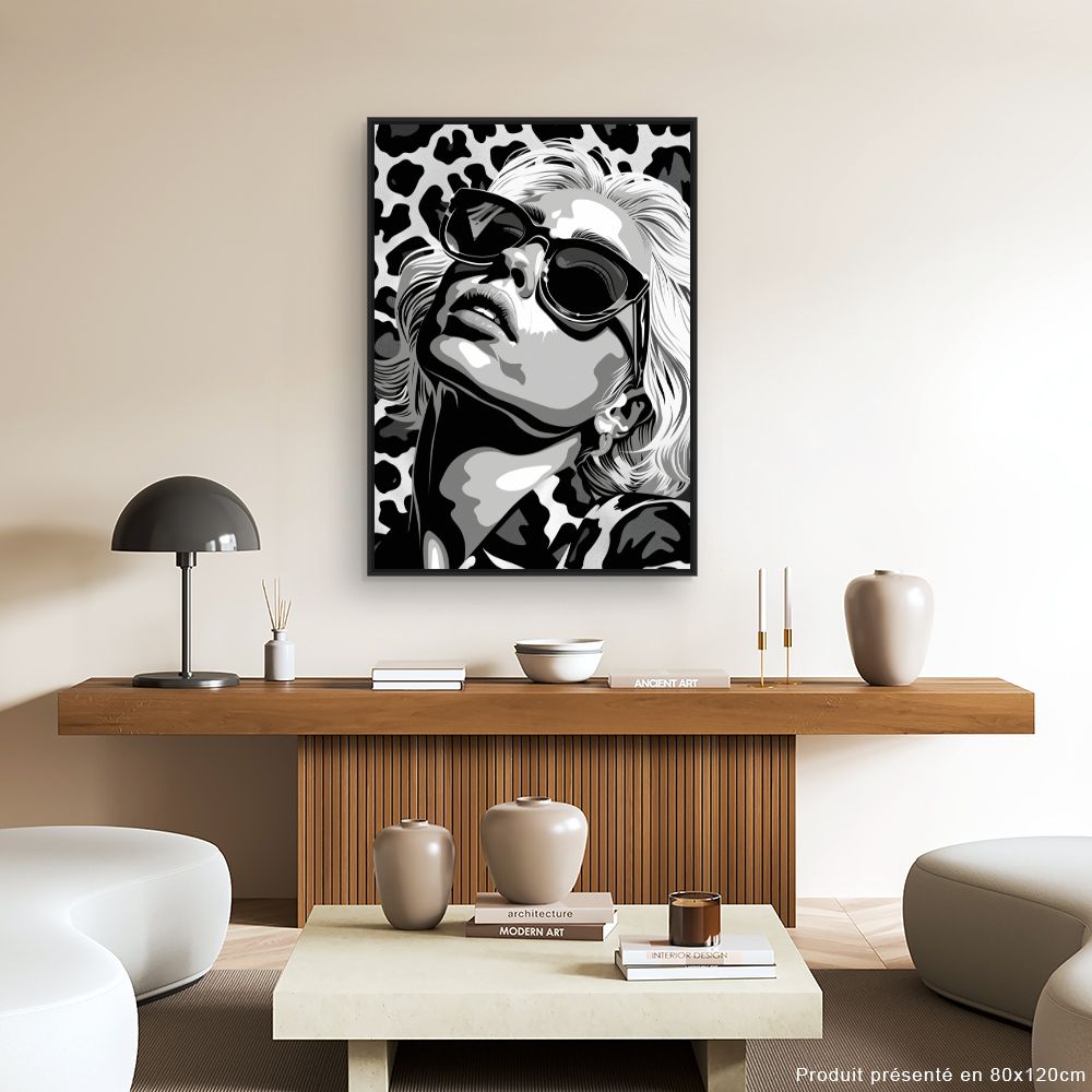 Schilderij "Monochroom Elegance"