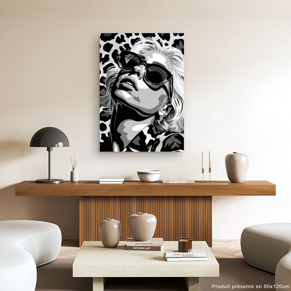 Schilderij "Monochroom Elegance"
